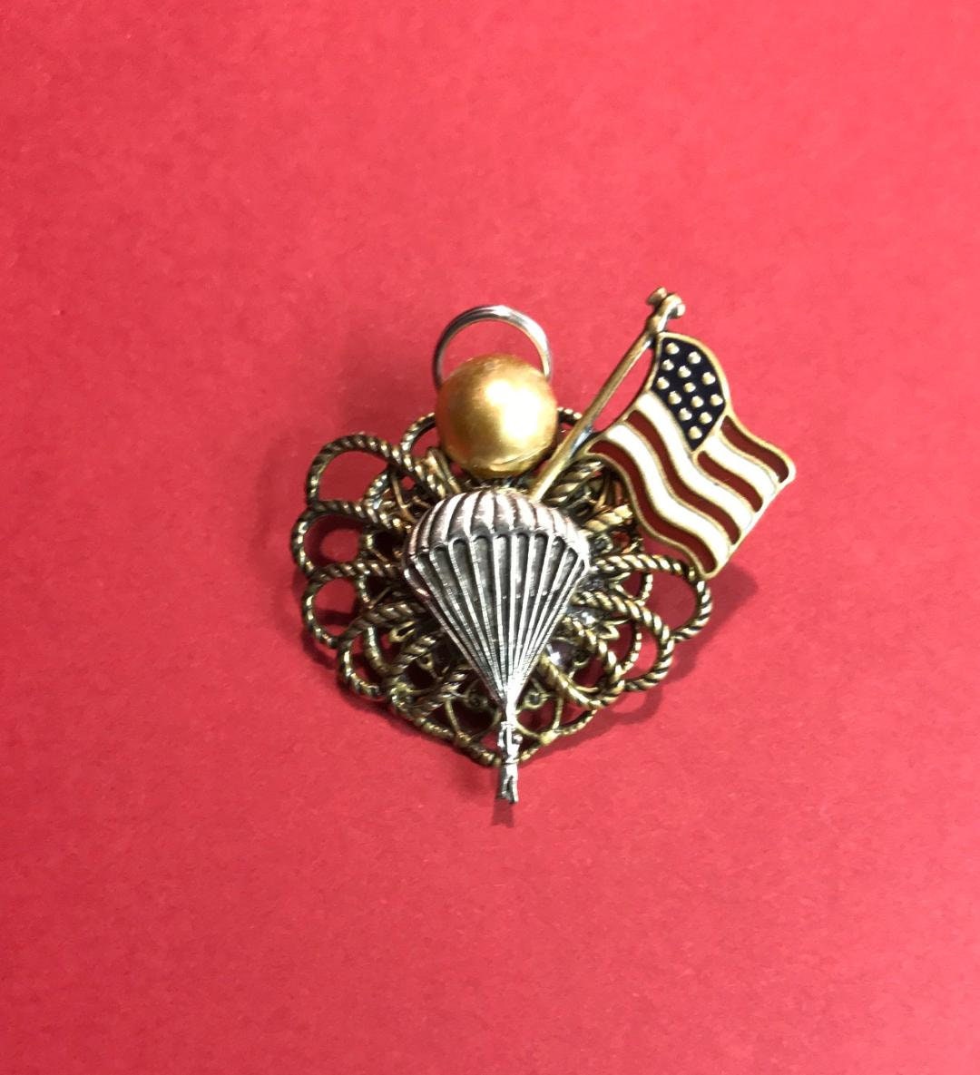 Airborne Angel Pin Military Pin Badge | Etsy