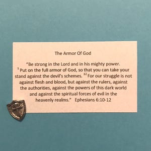 Armor of God Token (with card)