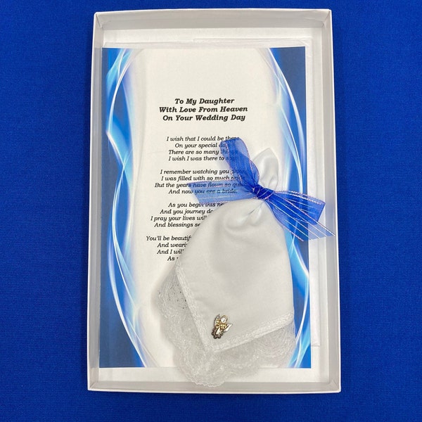 To My*** Daughter, On Your Wedding Day (from  deceased parent), Wedding Handkerchief