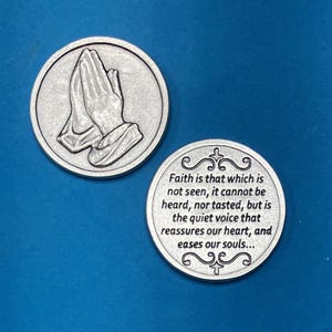 Faith Praying Hands Pocket Token