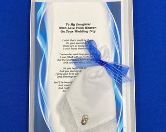 To My*** Daughter, On Your Wedding Day (from  deceased parent), Wedding Handkerchief