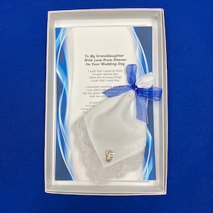 To My ***Granddaughter,  On Your Wedding Day (from  deceased grandparent)