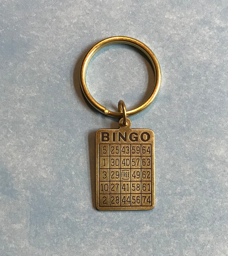 Bingo Key Ring - Etsy