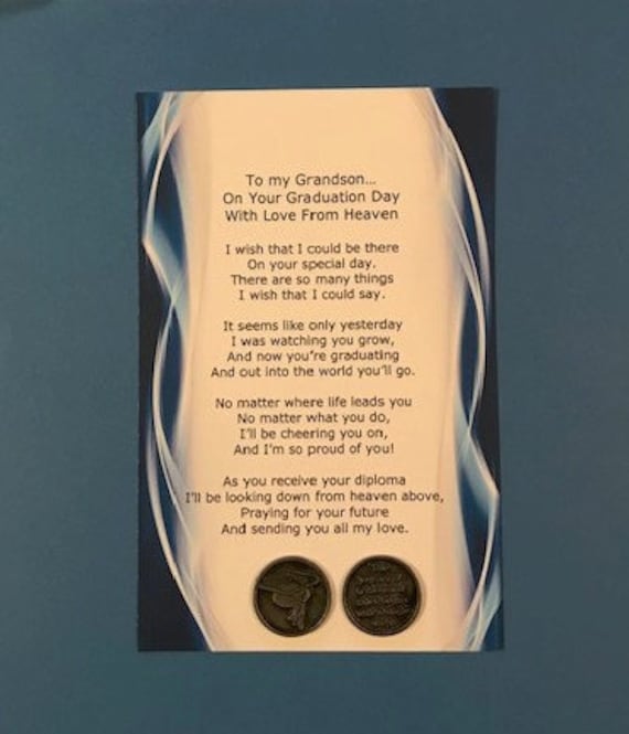 Grandson High School Graduation Gift From Deceased Etsy