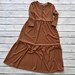 Rust Fall Modest Dress for Girls Rib Knit Maxi Dress Dress With Buttons ...