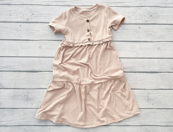 beige tiered dress Beige Beaded Mesh V Neck Gown With Tiered Ruffles main image 1