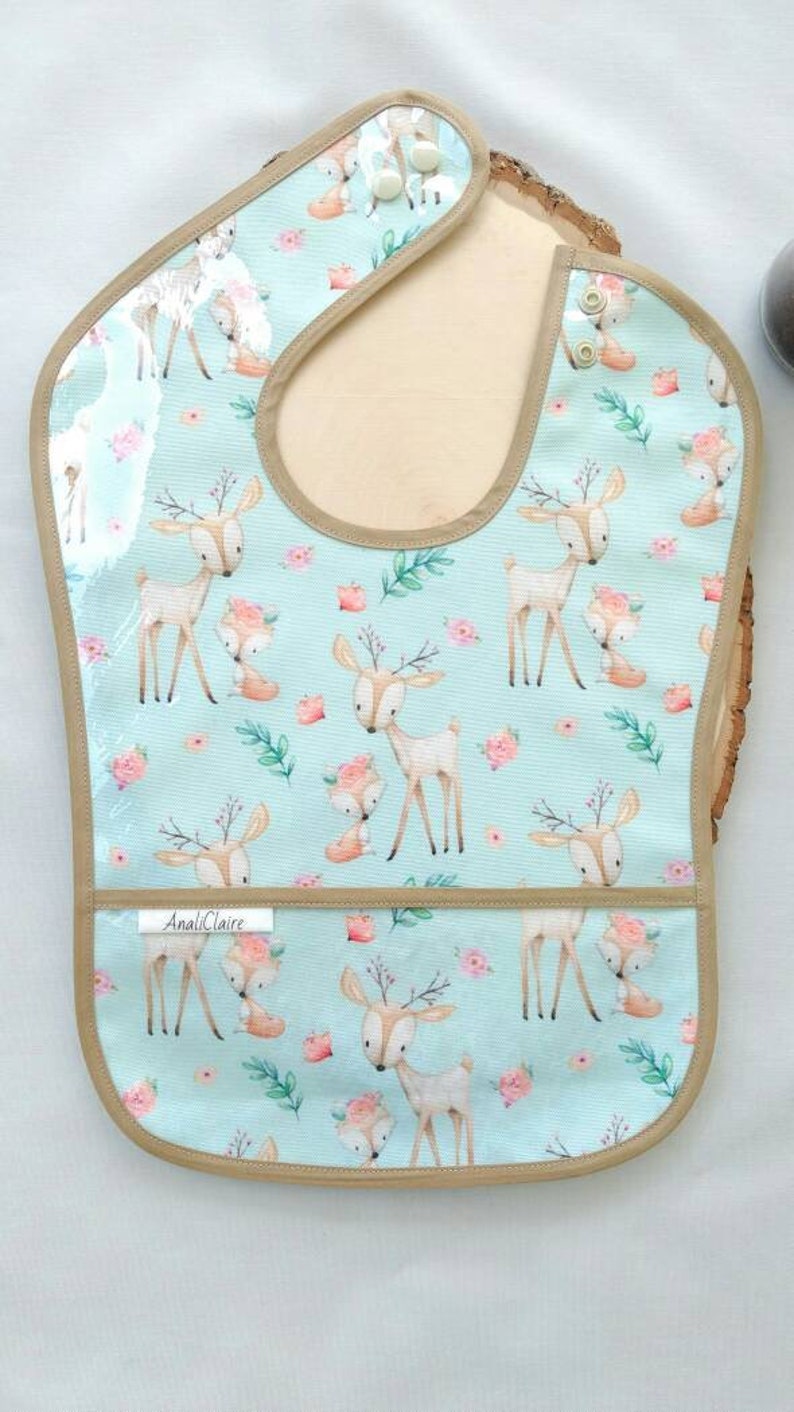 Baby girl bibs Woodland baby girl Toddler bibs Special needs bibs Big kid bibs Plastic baby bibs Waterproof baby bibs Bibs with pocket