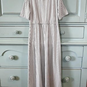 Maxi dress for girls Modest girls dress Dress with sleeves Toddler fall striped dress Handmade dress for kid Birthday dress Special occasion