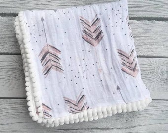 Baby Mädchen Swaddle Decke Baby-Accessoires Mädchen Newborn photo prop Baby Shower Geschenke für Mädchen Neugeborene Decke Rosa Babydecke