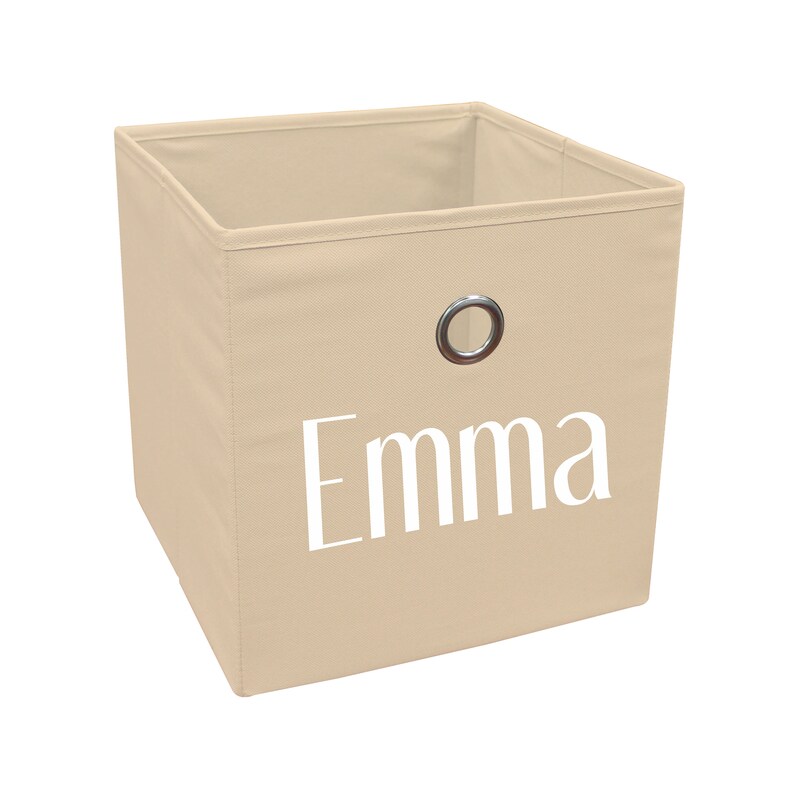 Personalized Storage Bin Custom Fabric Cube Organizer Etsy