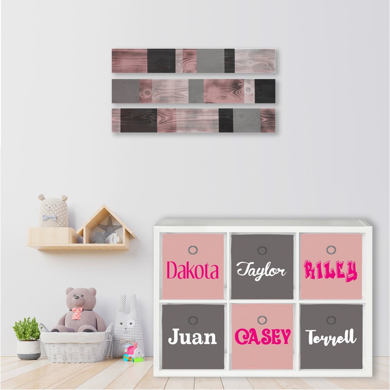 Personalized Storage Bin Custom Fabric Cube Organizer Etsy