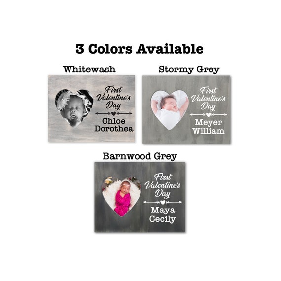 Baby/'s Picture Frame Baby/'s Holiday Picture Frame My 1st Valentine/'s Day Personalized Photo Frame Boy/'s Valentine Picture Frame