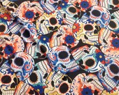 Sugar Skulls spandex fabric for costumes dance sports wear