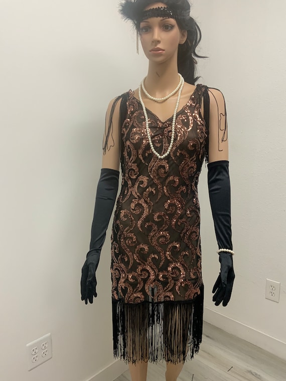 slim fit dress slacks BABEYOND Gorgeous Beaded Off Shoulder Plus Size Flapper Dress, Plus Gatsby Dress for 1920s Party, Black/Gold, Size 4XL