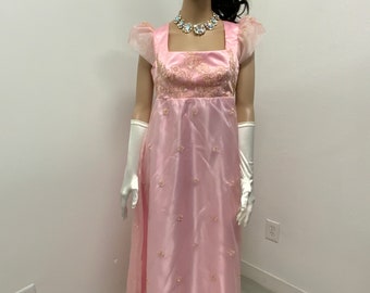 Pink Regency/empire waist dress/ inspired/costume