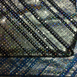Sequins spandex fabric 2 way stretch