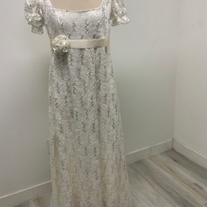 Cream/Ivory Regency Era/Bridgerton inspired dress/costume