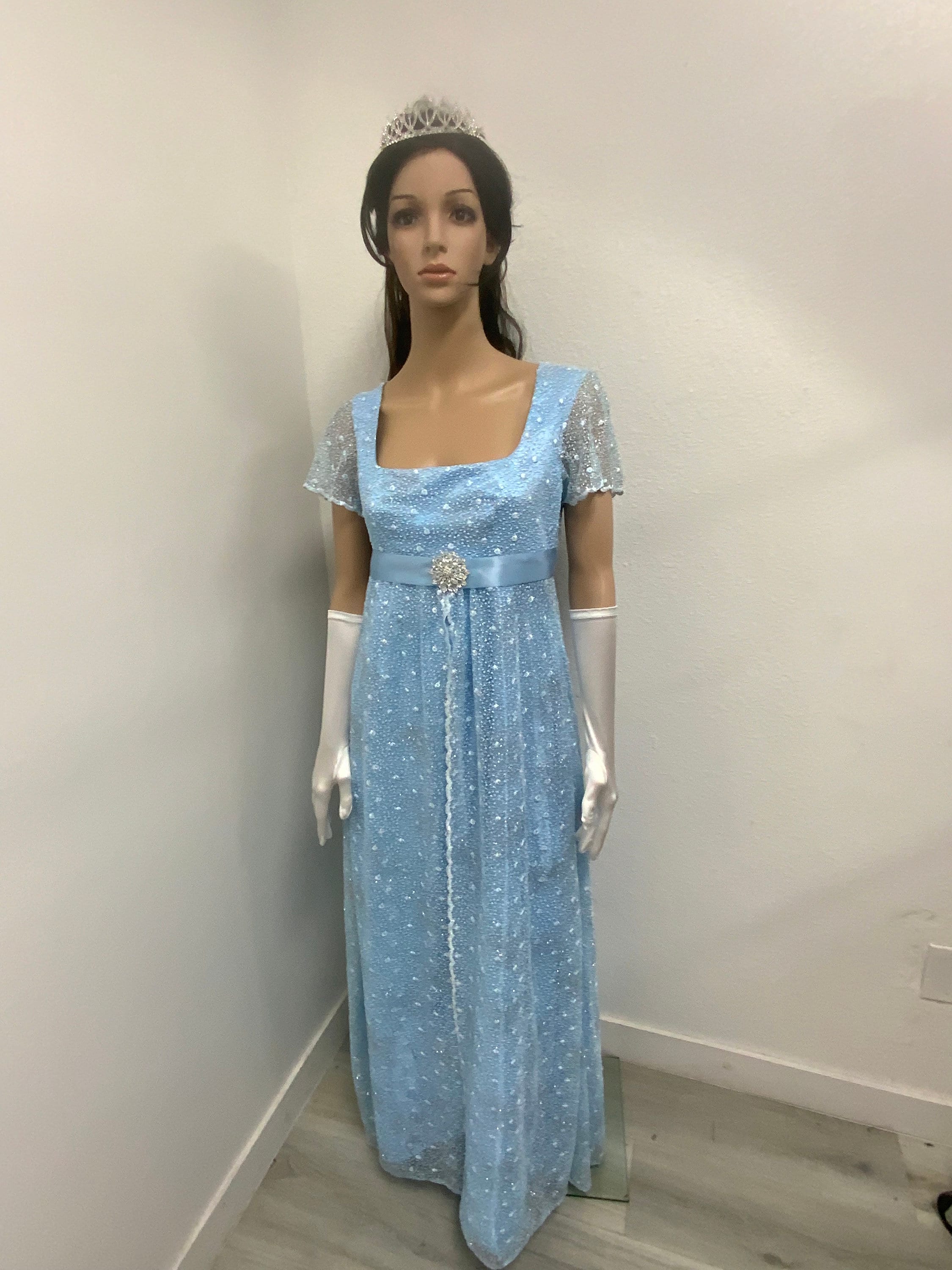 empire waist costume dress Regency Lace Ball Gown with Empire Waist main image 0