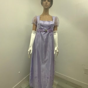 Lavender Empire waist Regency style dress/costume/cosplay