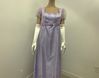 Lavender Empire waist Regency style dress/costume/cosplay
