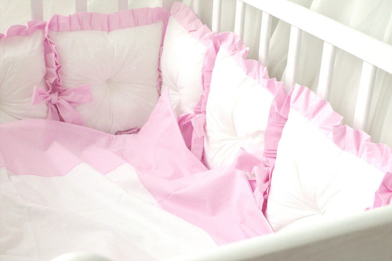 Baby Cot Bumper Bedding Crib Bumpers Pillow And Duvet Case Etsy