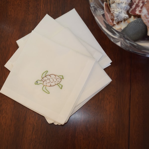 Turtle Napkins Etsy