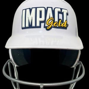 Custom 3D Batting Helmet Decals
