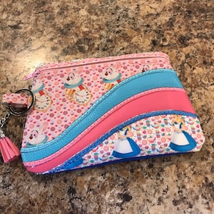 Alice and rabbit in wonderland purse