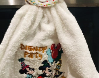 Disney Party Towel embroidered