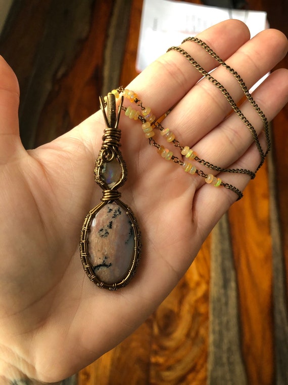 Opal Wrap Necklace - image 1