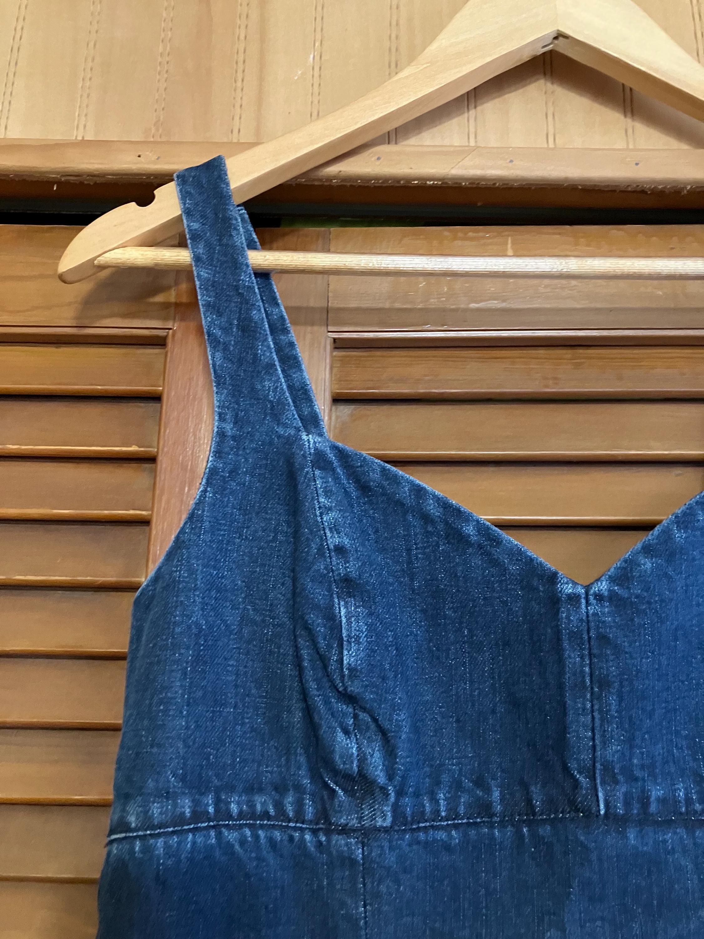 holding horses denim dress Scoop neck Colour:Azure Stripe rbfp2_1.0_5 Petite Bridesmaid Dresses - Authentic low