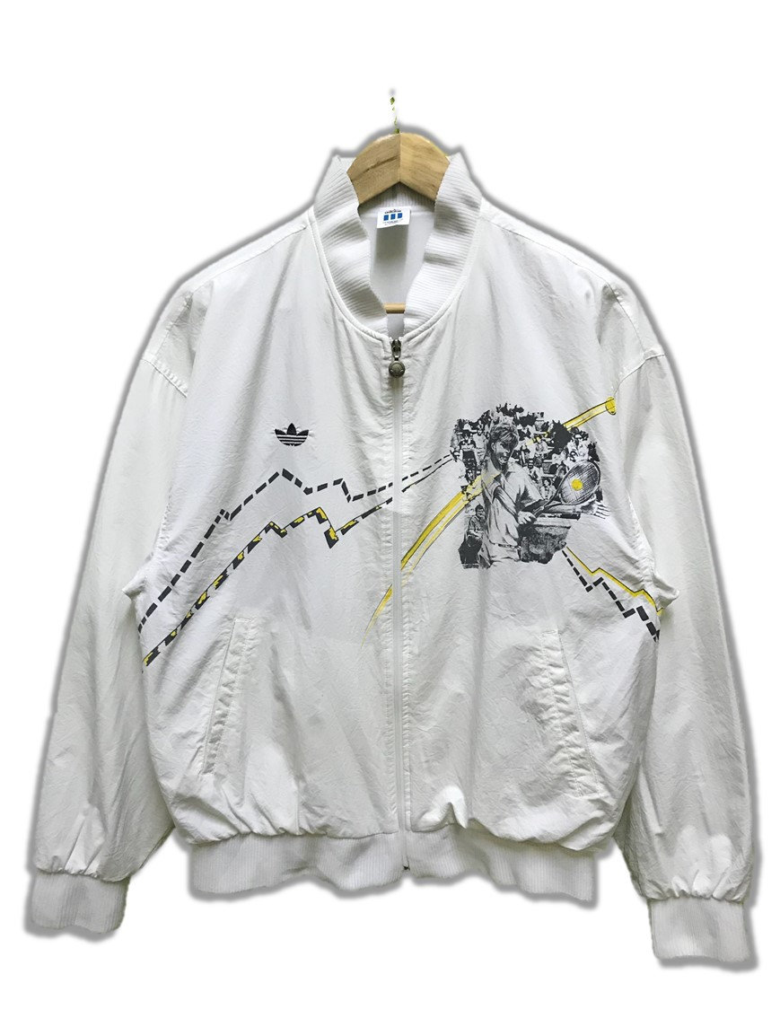 Rare 80's Vintage Adidas Stefan Edberg Tennis Tournament