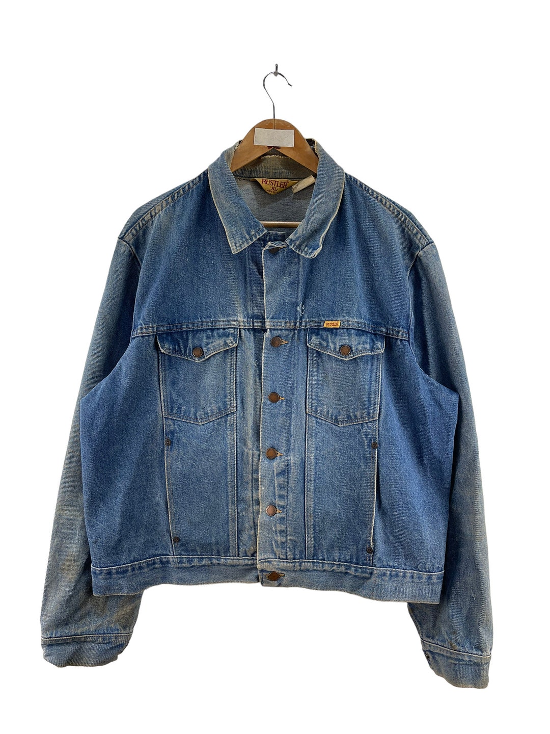 Rustler jean jacket cheap