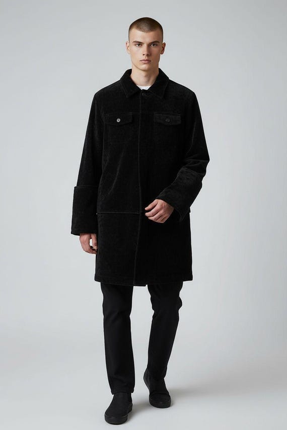 Vintage Helmut Lang Runway 1997 Velvet Coat Jacket - Etsy