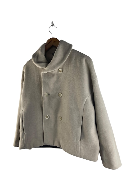 45R 45rpm 日本製 ジャケット ウール100％ アウター Vintage 45R 45RPM Japan Wool Double Breasted Short Coat Jacket