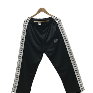 Vintage Kappa Sidetape Jogger Sweatpants 34&#39;&#39; ~ 44&#39;&#39;