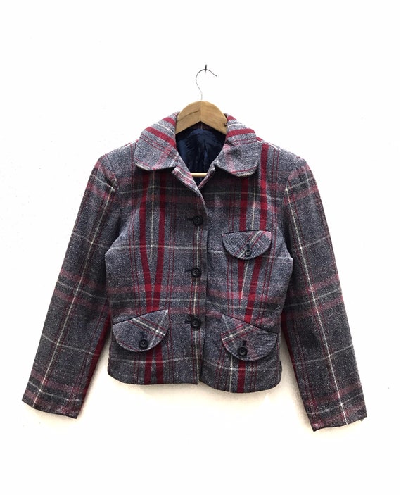 【HYSTERIC GLAMOUR】Wool shirt jacket Vintage Wool Jacket Hysteric Glamour - Etsy