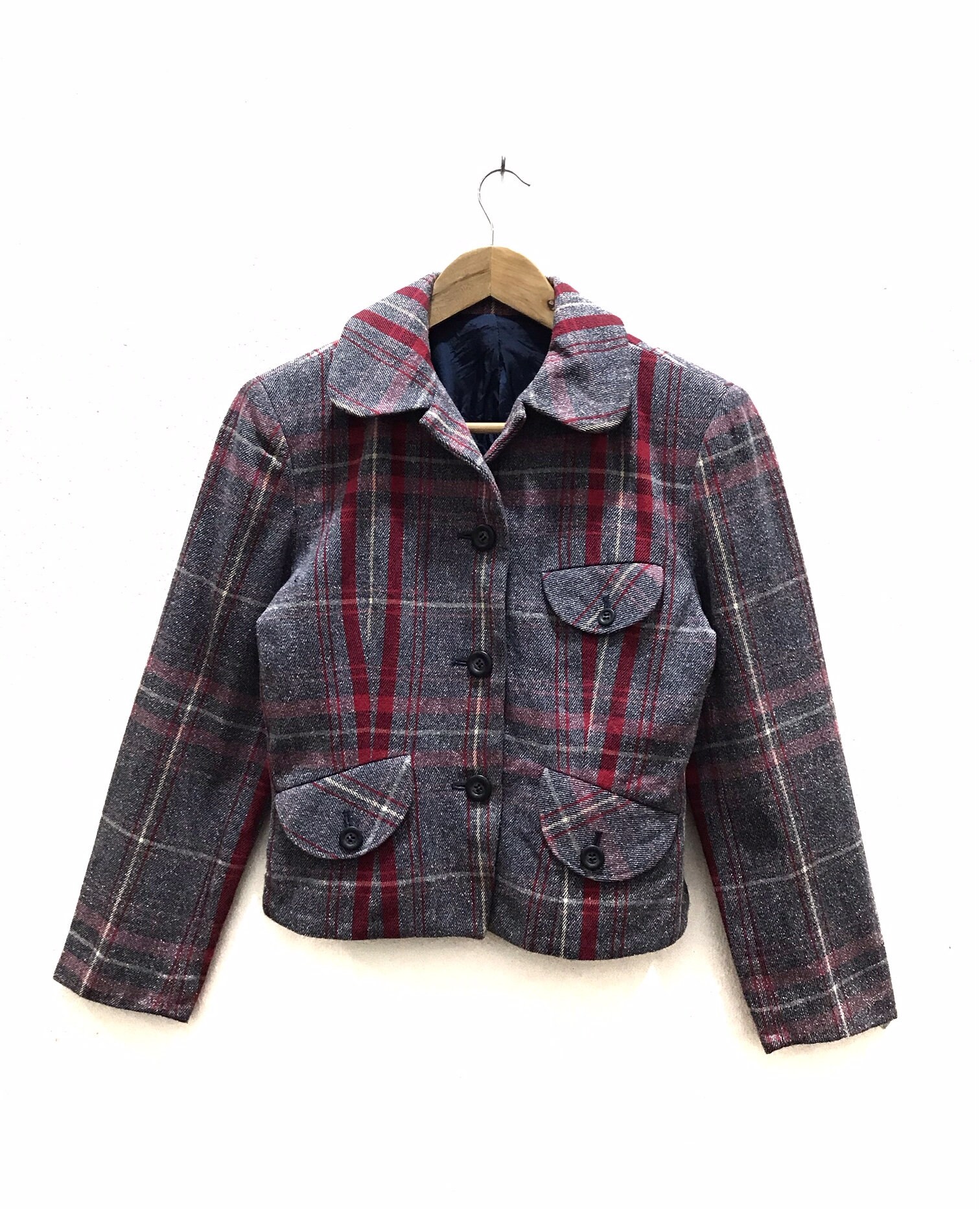 【HYSTERIC GLAMOUR】Wool shirt jacket Vintage Wool Jacket Hysteric Glamour - Etsy