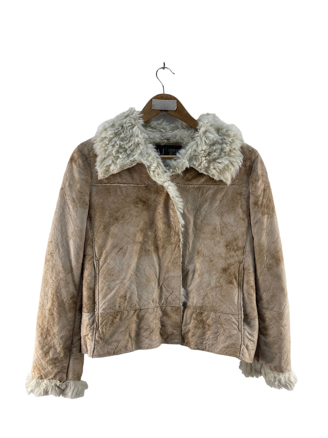 Armani Jeans Faux Fur Jacket - Etsy