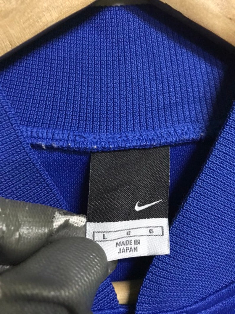 Vintage Nike Button Snap Sweater Jacket Made in Japan Large Size image 9