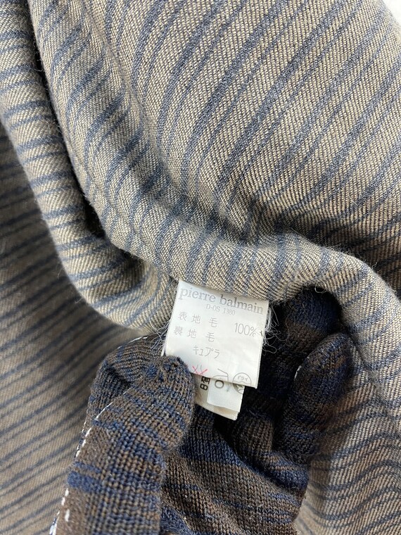 Veste De Costume Vintage Pierre Balmain Années 80 - Bleu - 100% Laine Vierge - Taille M - État 9/10