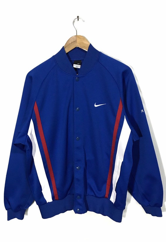 Vintage Nike Button Snap Sweater Jacket Made in Japan Large Size Etsy Ireland