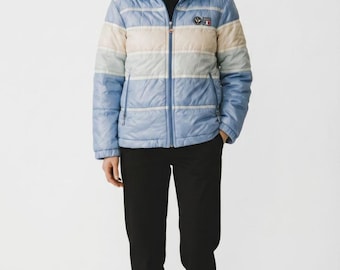 Vintage Fusalp France Ski Team Puffer Jacket 90s Blue Quilted