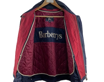 Vintage Burberry Harrington Jackets Novacheck - Etsy