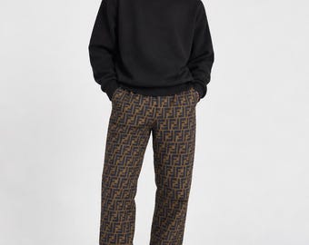 Vintage Fendi FF Zucca Monogram Pants