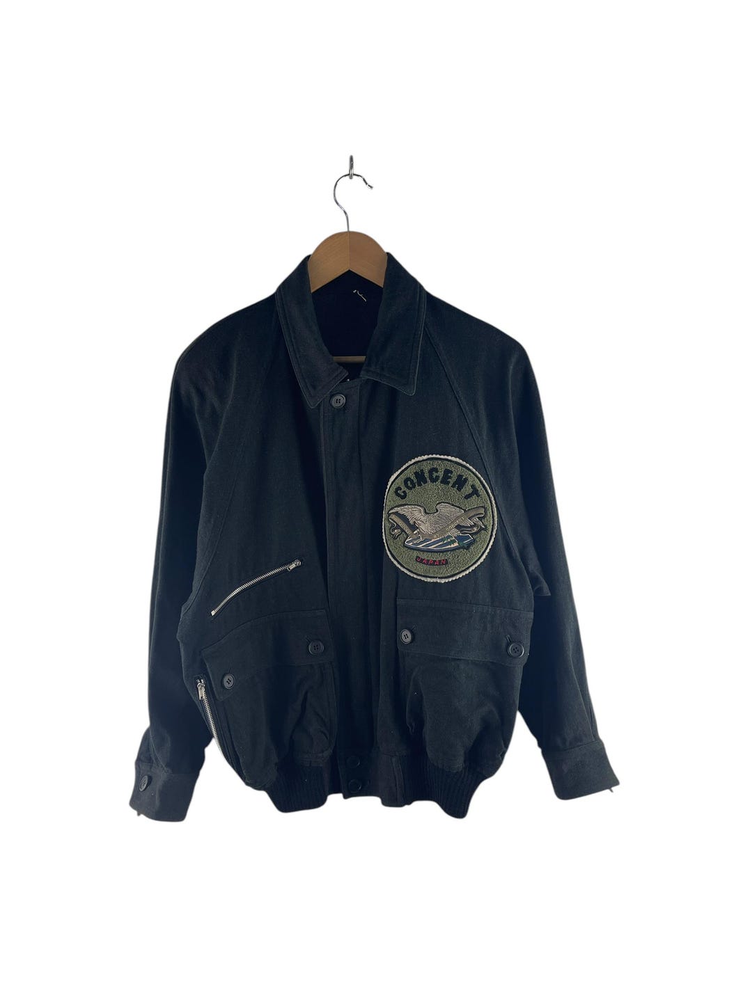 Vintage BE HOT JAPAN Pour Vous Bon Vetement Denim Bomber Jacket Windbreaker Jeans main image 1