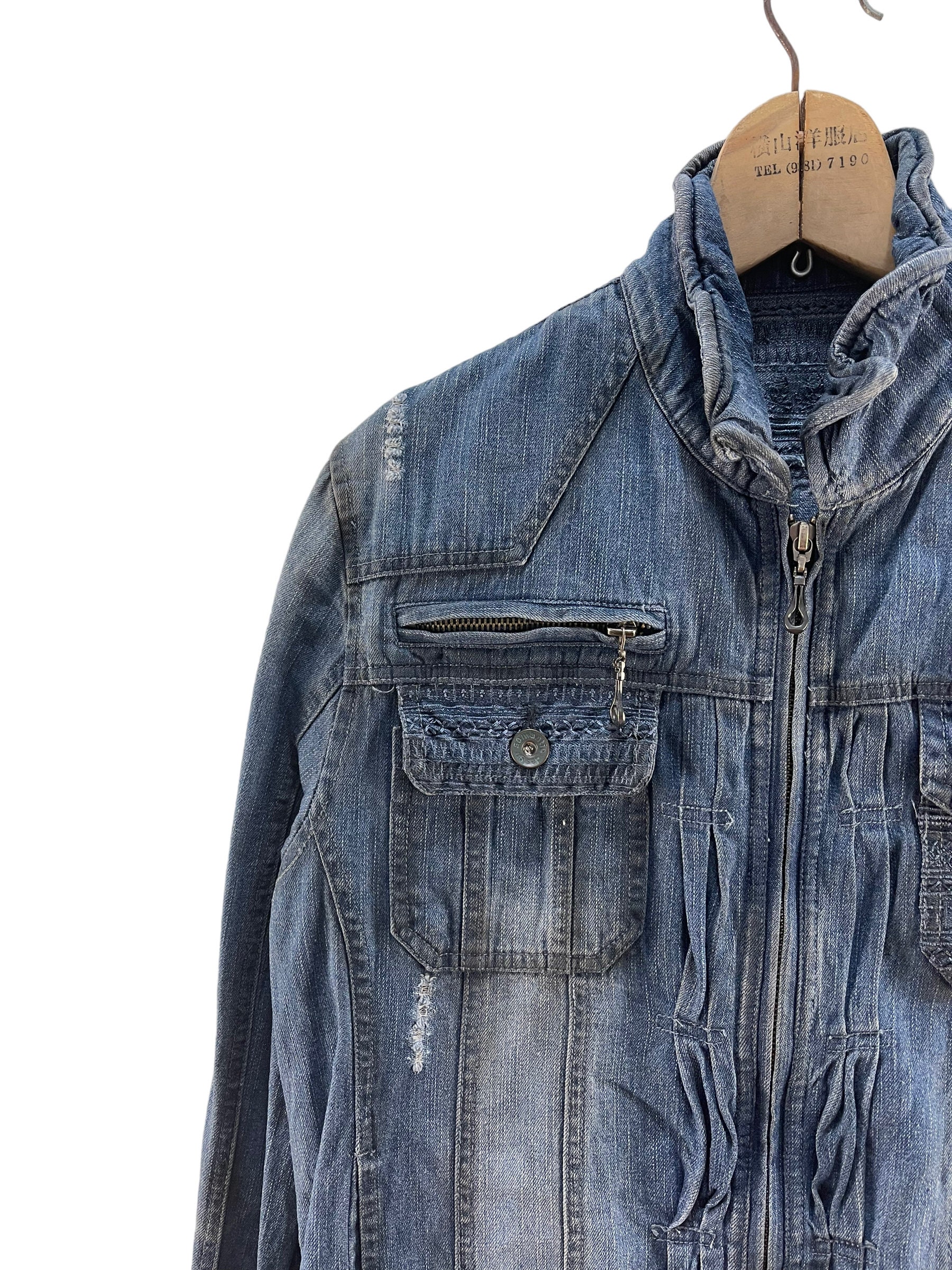 Semantic Design Denim Jacket - Etsy