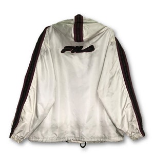Fila Italian Windbreaker Hoodies Jacket Size M