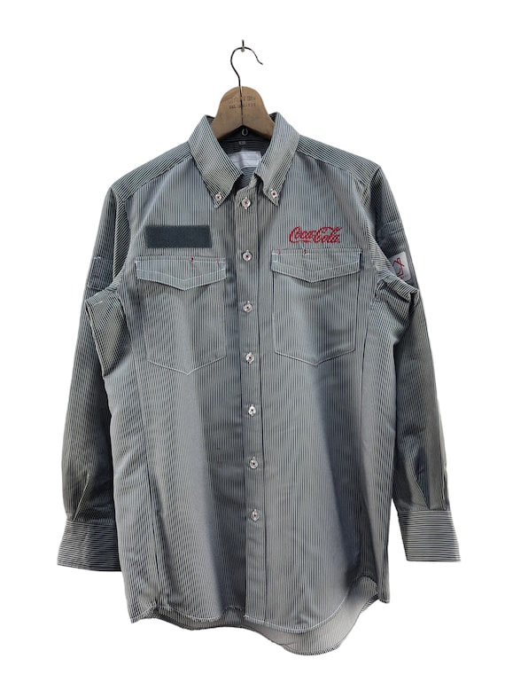 coca cola dress shirt Vintage Coca Cola Uniform Worker Button Shirt