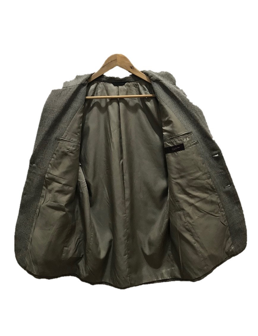 ジャケット・アウター archive Yohji Yamamoto DURBAN A.A.R Yohji Yamamoto DURBAN A.A.R Wool Poly Jacket Charcoal XL (K